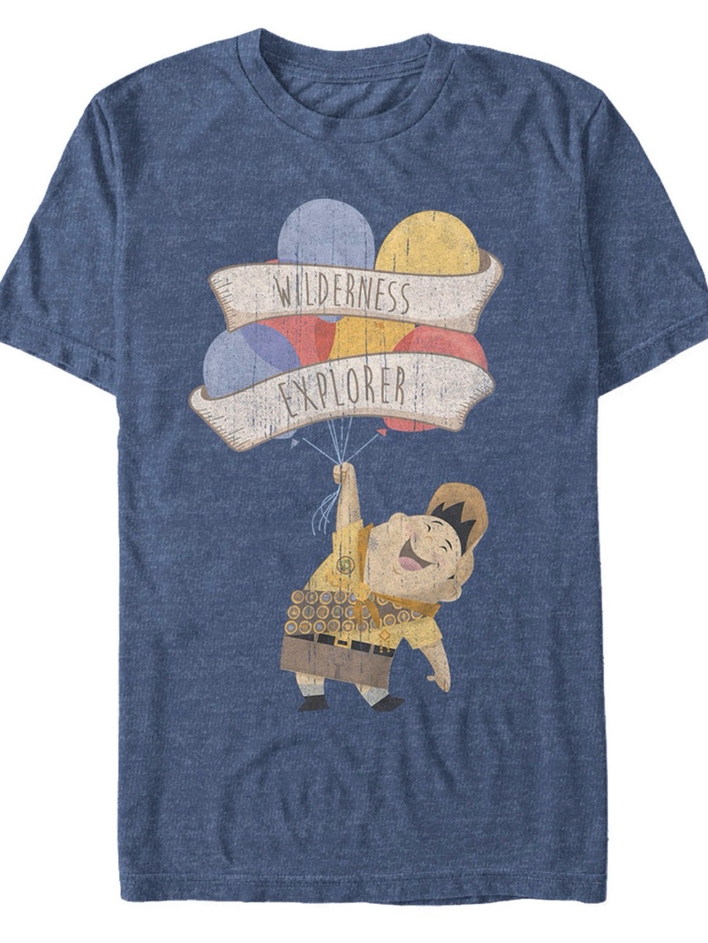 Disney Men's Up Russell Wilderness Explorer, Short Sleeve T-Shirt